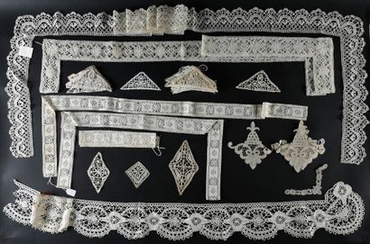 Bobbin lace inlays and surrounds, Belgium,...
