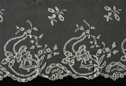 Seven borders in English or Brussels appliqué,...