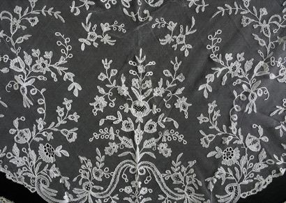Accessories of the feminine costume, lace...