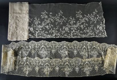 Large lace borders, Brussels, 2nd half of...