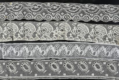 Eleven lace borders, Beveren Waas and Tønder,...