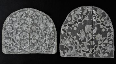 Two bonnet bottoms and a pair of beards,...