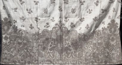 Front of skirt in boutis, Marseille (?) stitching,...