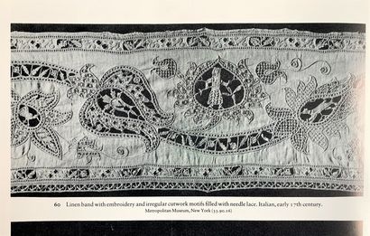 Rare border with characters, Point coupé...