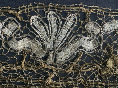 
Edgings in metallic lace, bobbins, 2nd half...