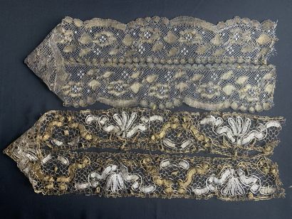 
Edgings in metallic lace, bobbins, 2nd half...