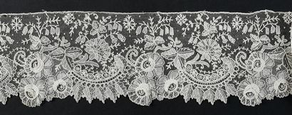 Large needlepoint lace border, Belgium, late...