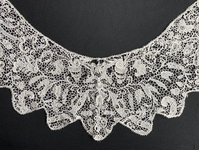 Needle lace, Point de France and Sedan, France,...