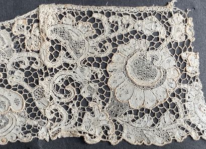 Three documents in needle lace, Sedan, France,...