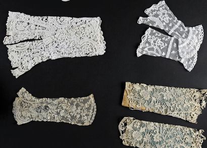Lace mittens and sleeves, 2nd half of the...