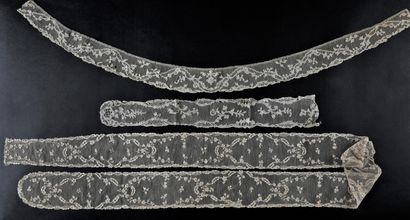 Female costume accessories in needle lace,...