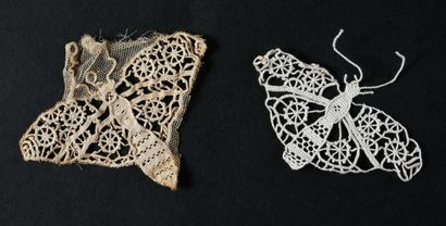 Reunion of lace inlays, 1st half of the 20th...