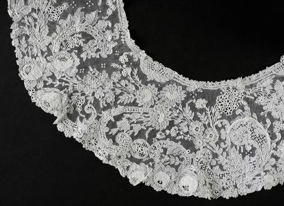 A berthe in Point de Gaze, needlepoint, 2nd...