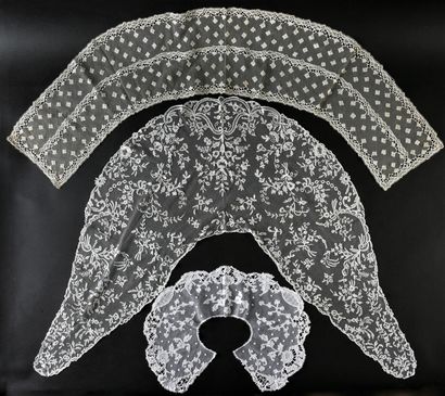 Accessories of the feminine costume, lace...