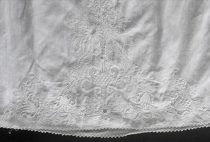 Baptismal gown, Ayrshire embroidery, mid...