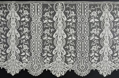 Lace borders, English appliqué and bobbins,...