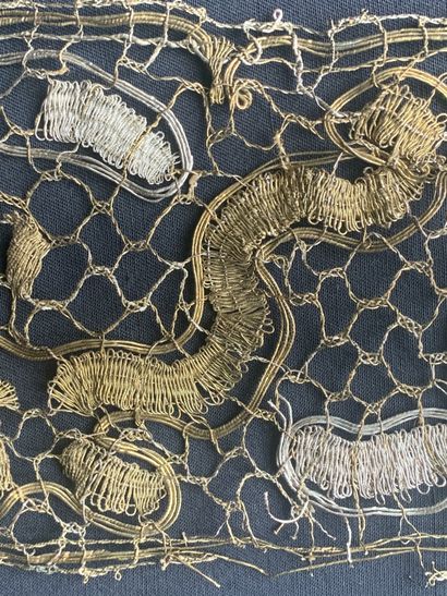 
Edgings in metallic lace, bobbins, 2nd half...