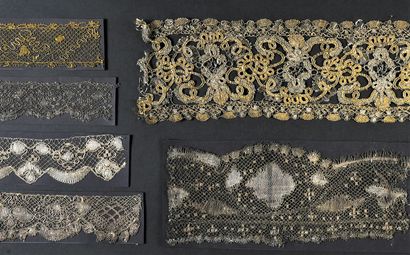 Documents in metallic lace, bobbins, 2nd...