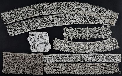 Needle lace borders, end of the 17th century.
Five...