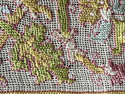 Rare polychrome Buratto border, Italy, early...