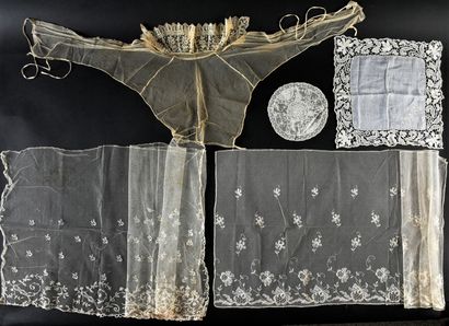 House background in lace, Brussels, late...