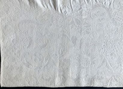 Front of skirt in boutis, Marseille (?) stitching,...