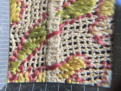 Rare polychrome Buratto border, Italy, early...