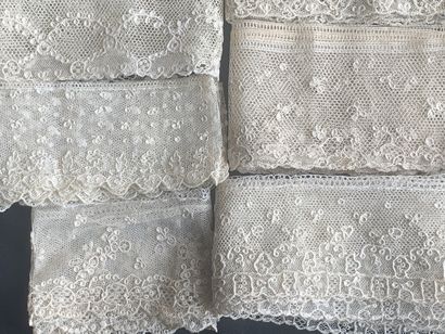 Alençon lace borders, needlework, circa 1780-1800.
In...