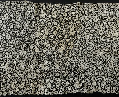 Three lace borders, Carrickmacross, late...