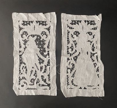Meeting of handkerchiefs and white embroideries,...