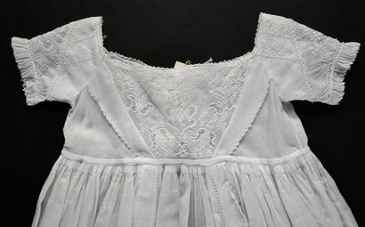 Baptismal gown, Ayrshire embroidery, mid...