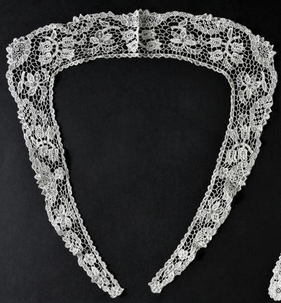 Youghal collars and cuff, needlepoint, Ireland,...