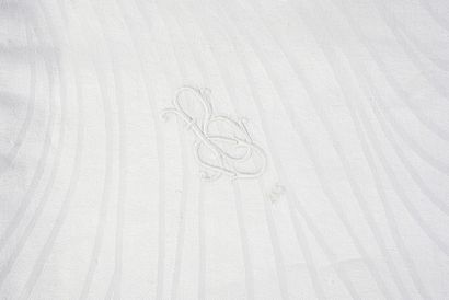 Two damask tablecloths, Art Nouveau, Hans...