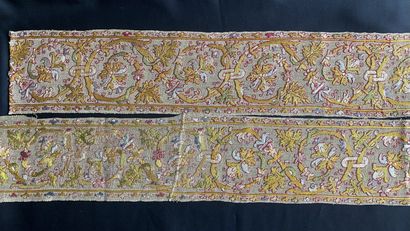 Rare polychrome Buratto border, Italy, early...