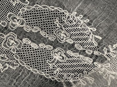 Elements of women's costume in white embroidery,...