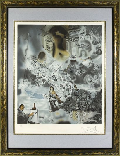 Salvador DALI ( 1904 - 1989)

Self-portrait.
Lithograph,...