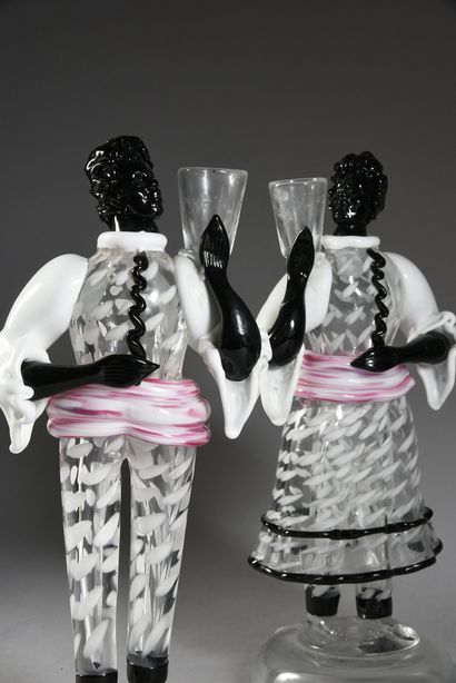 Murano glass table setting, consisting of...