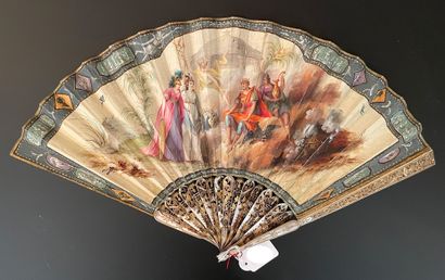 Jupiter, Vénus et Minerve, vers 1790-1800
Éventail...