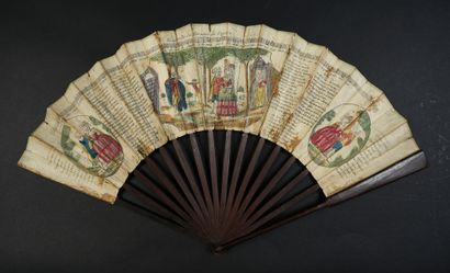 Vaudeville du «Mariage de Figaro», vers 1784
Éventail...