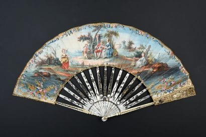 Une couronne pour vous, vers 1780
Éventail...