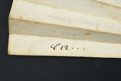 Montreur de vues d'optiques, vers 1780
Éventail...