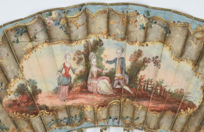 L'oiseau, vers 1770-1780
Éventail plié, la...