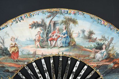 Une couronne pour vous, vers 1780
Éventail...