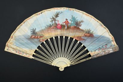 Les amours enfantines, vers 1770-1780
Éventail...