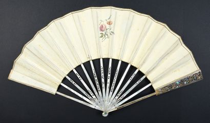 Eliezer offrant des bijoux, vers 1780
Éventail...