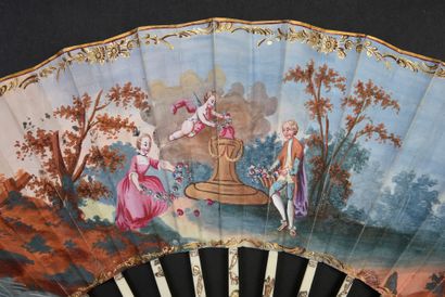 Le serment, vers 1770-1780
Éventail plié,...
