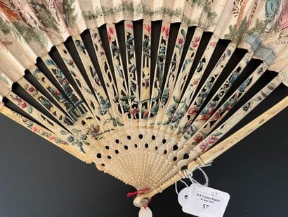 Voyage en Chine, vers 1760-1780
Éventail...
