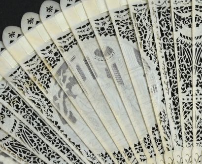 Les amours de Mars et Vénus, vers 1790
Éventail...