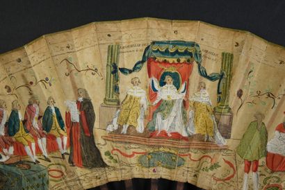 L'assemblée des notables, vers 1787
Éventail...