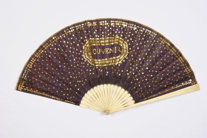 Souvenir, vers 1790-1800
Éventail plié, la...